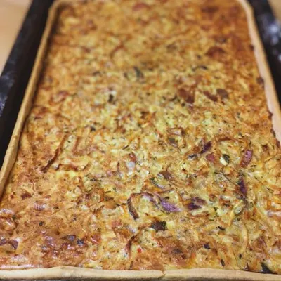 Parsnip and Red Onion Tart