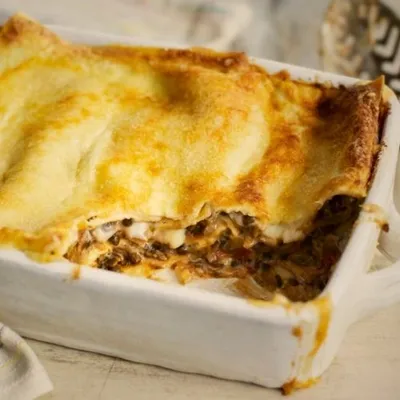 Puy lentil lasagne