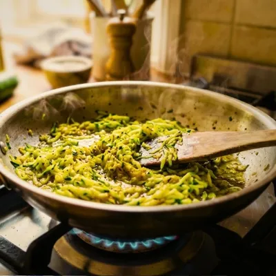Easy Grated Courgette Pasta