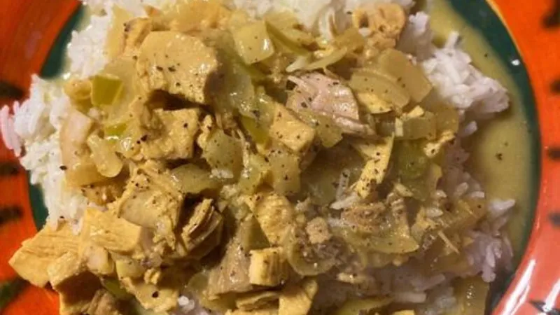 Creamy Left Over Turkey Curry