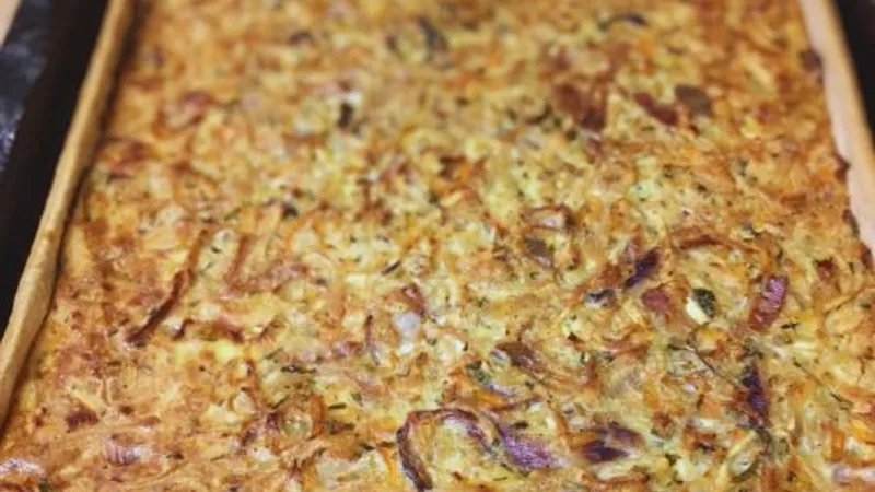 Parsnip and Red Onion Tart