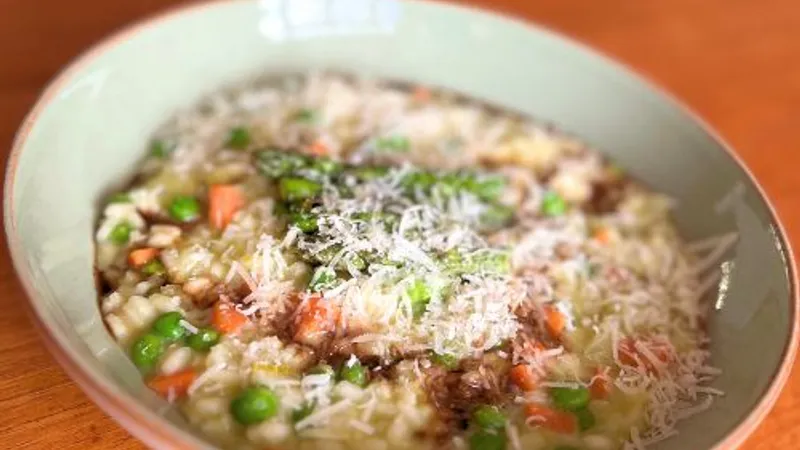 Asparagus and Pea Risotto