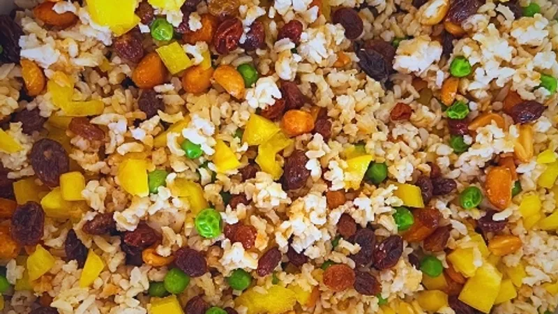 Brown Rice Salad with Watercress and Peanuts