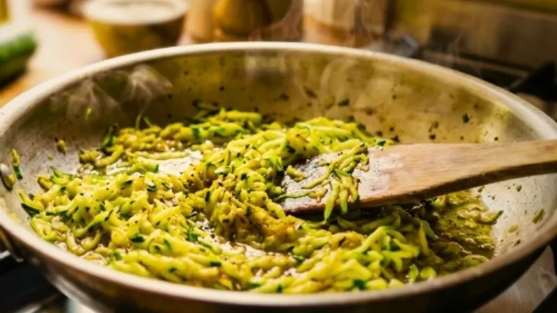 Easy Grated Courgette Pasta